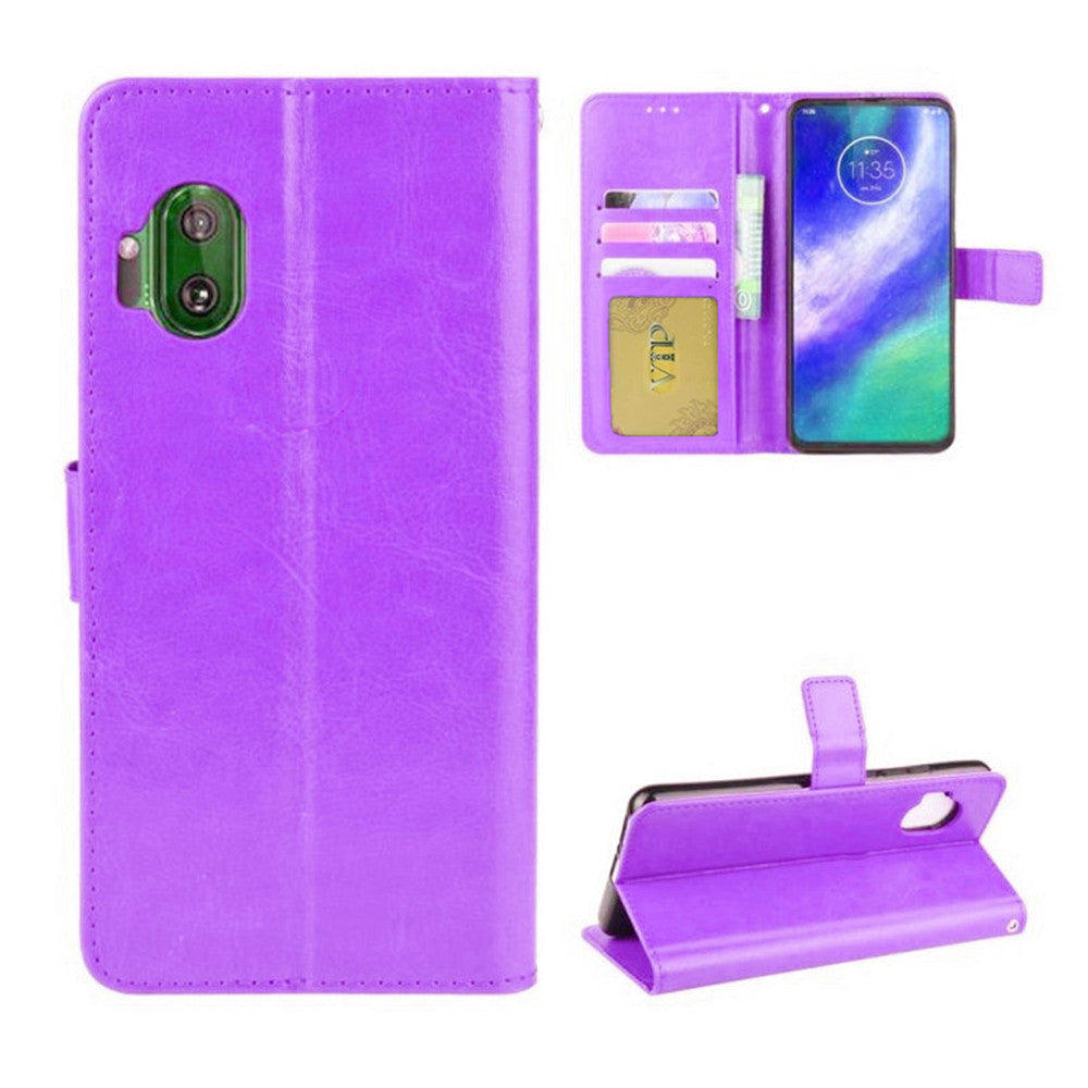 Leather Folio Wallet Case for Motorola Moto One Hyper Leather Folio Wallet Case for Motorola Moto One Hyper